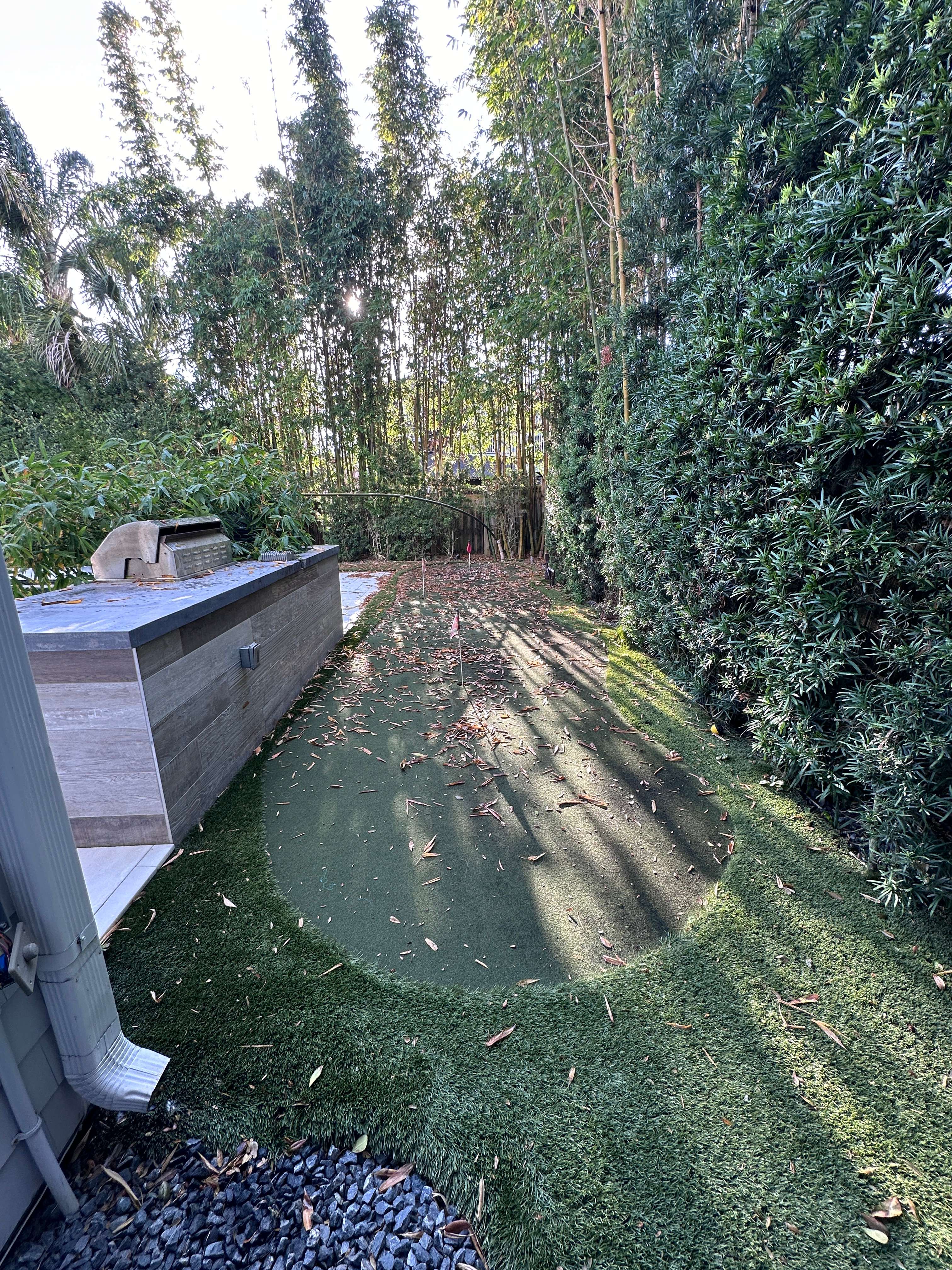 Golf Turf Soft Wash - Before